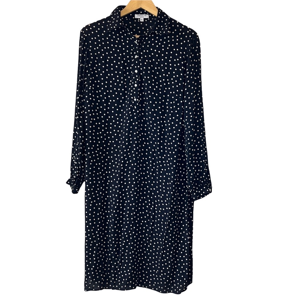 Emerson Fry Polka Dot Shirtdress